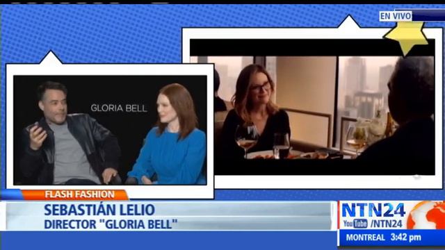 JULIANNE MOORE Y SEBASTIAN LELIO "GLORIA BELL" - NTN24 CON ALFONSO DIAZ смотреть онлайн
