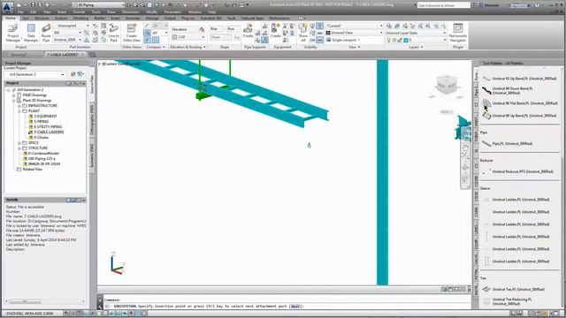 AutoCAD Plant 3D - Cable Ladder spec by BiT смотреть онлайн