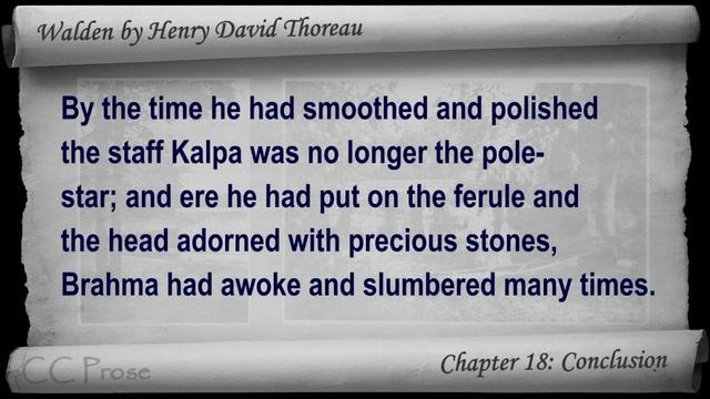 Chapter 18 - Walden by Henry David Thoreau - Conclusion смотреть онлайн