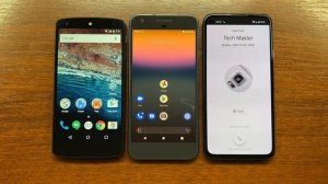 GOOGLE Nexus 5 vs Pixel vs Pixel 4a Incoming Calls Android 6 vs 10 vs 12