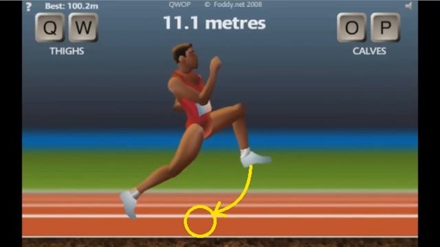 QWOP Running Tutorial смотреть онлайн