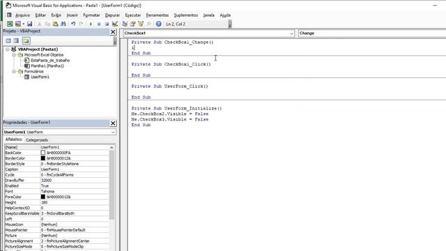 B35 EXCEL VBA BÁSICO 2021 MOSTRAR OU OCULTAR CHECKBOXES ATRAVÉS DE CHECKBOX смотреть онлайн