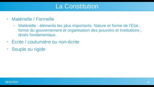 Les formes de l'État, la Constitution et la démocratie - Cours de soutien en droit constitutionnel смотреть онлайн
