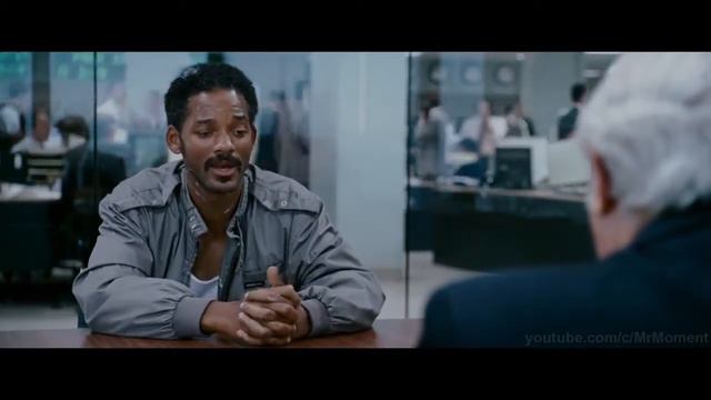 Крис Гарднер проходит собеседование на стажировку в маклерской фирме В погоне за счастьем online смотреть онлайн