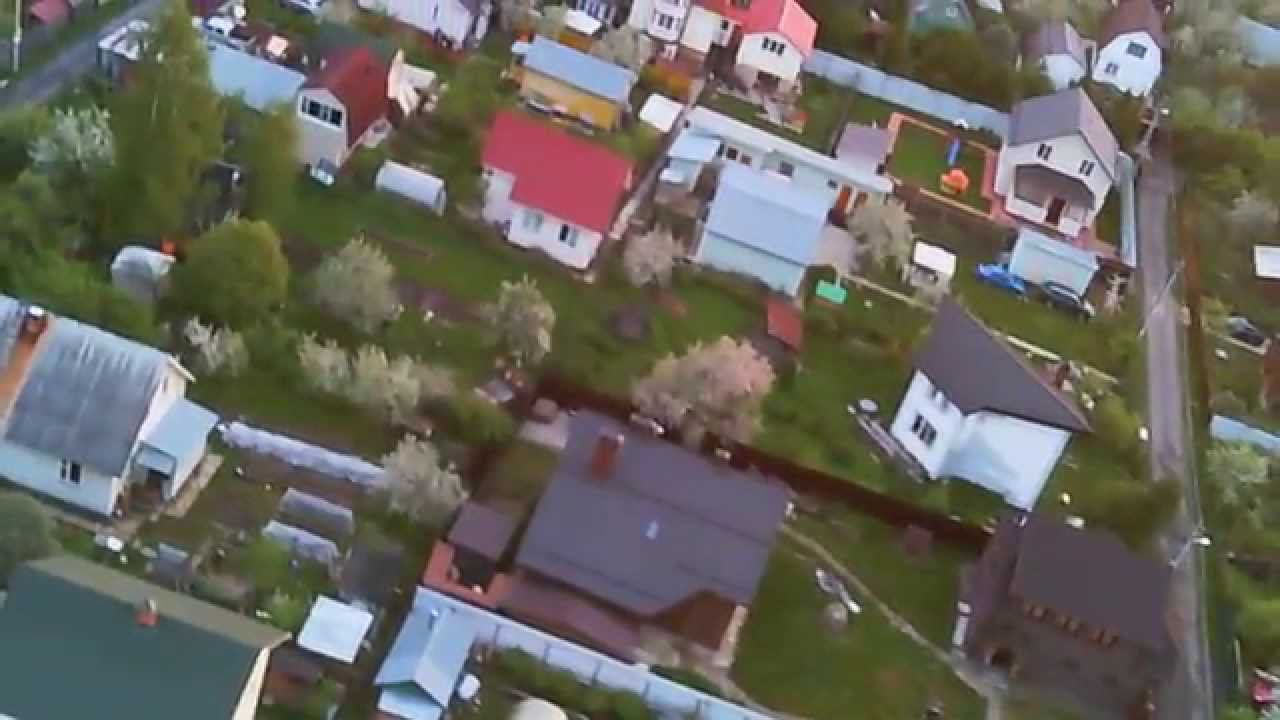 СНТ Апрелевка с высоты полета квадрокоптера cyclone смотреть онлайн