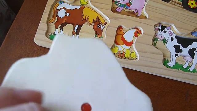 Деревянный пазл "Домашние животные" смотреть онлайн