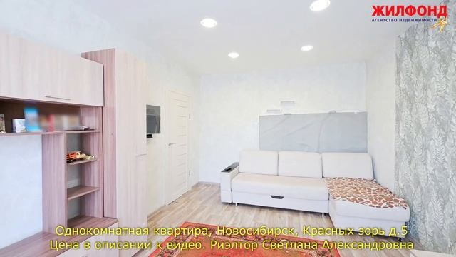 Однокомнатная квартира, Новосибирск, Калининский район, Красных зорь. Агентство недвижимости ЖИЛФОН смотреть онлайн