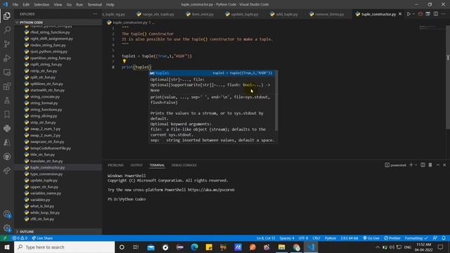 tuple constructor #129 #lingarajtechhub смотреть онлайн