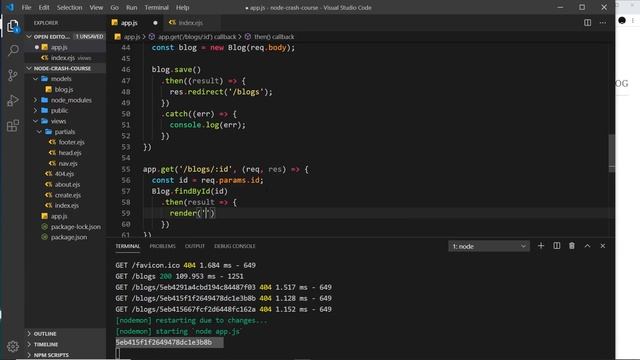 Node.js Crash Course Tutorial #10 - Get, Post & Delete Requests смотреть онлайн
