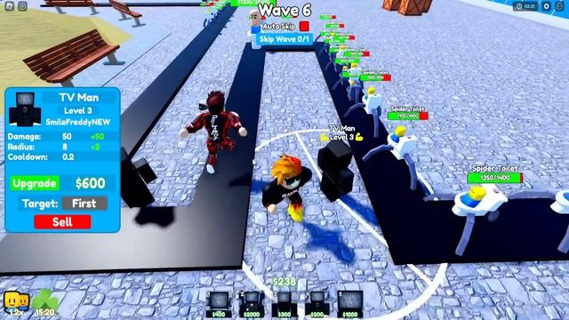 КОШМАР МОД но ТОЛЬКО ТВ МЕНЫ и ТВ ВУМЕН ЧЕЛЛЕНДЖ в Toilet Tower Defense Roblox смотреть онлайн