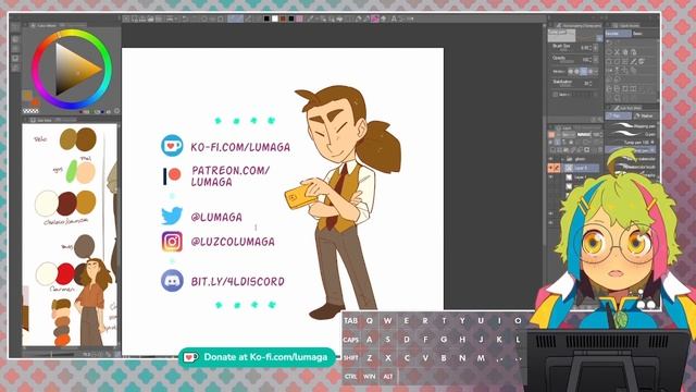 How I color FAST for my WEBTOON [Real time] [with commentary] смотреть онлайн