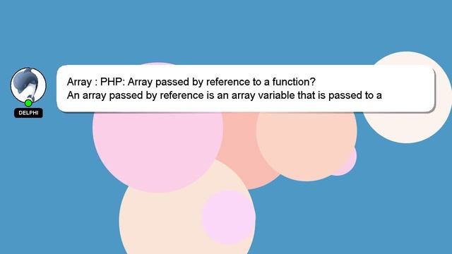 Array : PHP: Array passed by reference to a function? смотреть онлайн