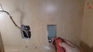 Microwave outlet installation / Перенос розетки микроволновки