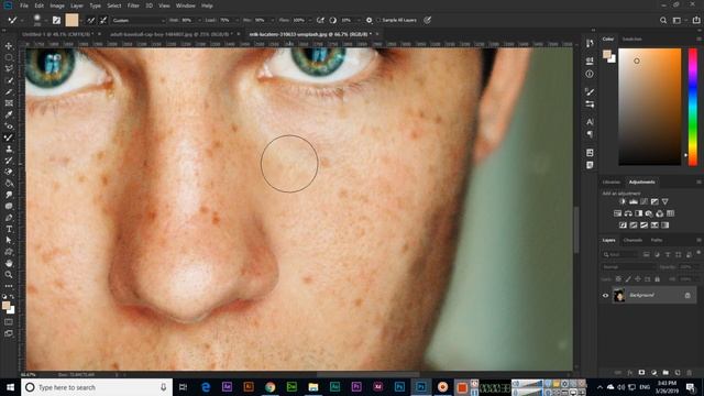 Mixer Brush Tool - Adobe Photoshop CC 2019 смотреть онлайн