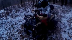 Тест драйв в лесу квадроцикла Avantis Hunter 8 lux