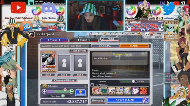 NNOITORA 5/5 SOLO Hard Guild Quest No Afiliation Ranged Killer! Bleach: Brave Souls! Fierce Battle смотреть онлайн