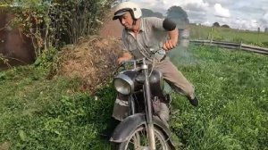 Мотоцикл. Раритетный мотоцикл Паннония Т5 1965 года выпуска.