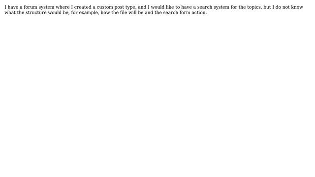 Wordpress: Creating a search results page from a custom post type in a plugin? смотреть онлайн