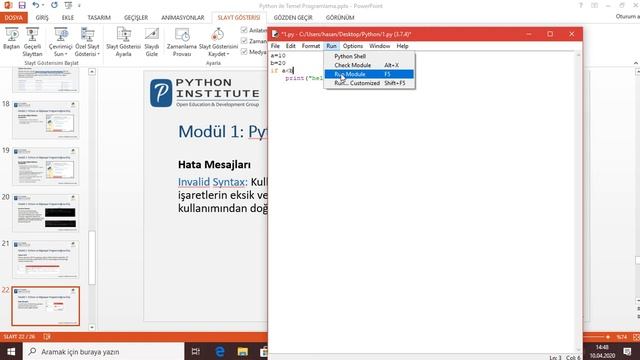 Modül 1: Python ve Bilgisayar Programcılığına Giriş 2, Ders Anlatım: Hasan Acar смотреть онлайн