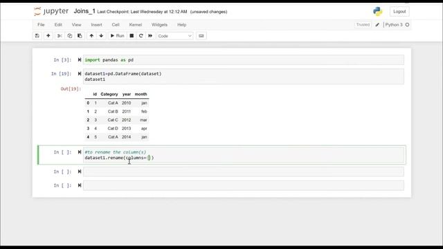 How to rename the column/series in pandas (Python) смотреть онлайн