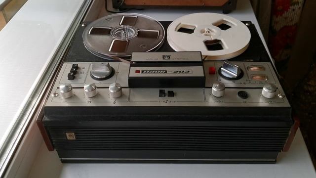 Маяк-203. Работа магнитофона после профилактики. смотреть онлайн