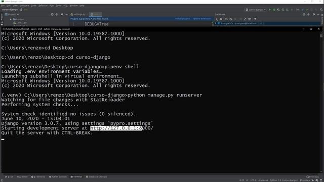 Como rodar Django com PostgreSQL no Windows? смотреть онлайн