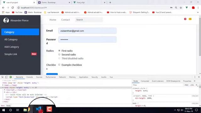 laravel vue js restfull api Bangla Tutorial | Category add form design and font awesome add Part-1 смотреть онлайн