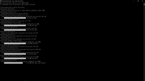 How to install Tensorflow on windows using PIP
