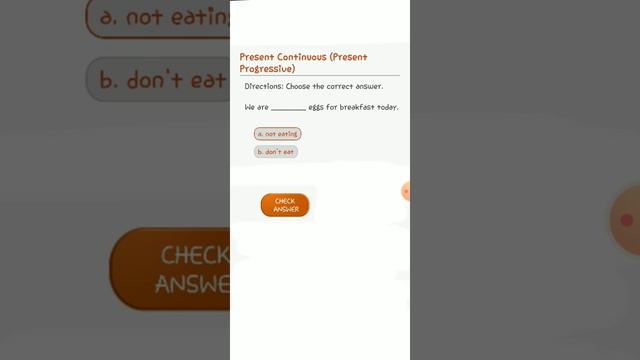Quiz of the Present Continuous Tense смотреть онлайн