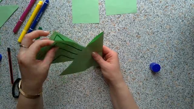 Птеродактиль из бумаги. смотреть онлайн