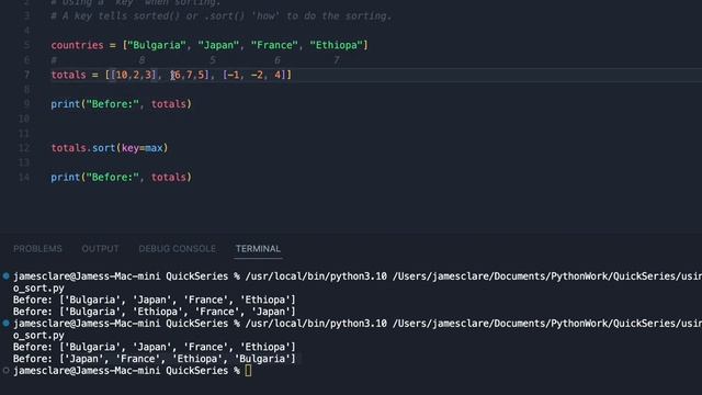 Python 3 - Enhance Sorting by using a Key! смотреть онлайн