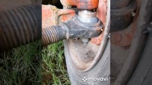 Буксировка, транспортировка зерноуборочного комбайна СК-5 Нива, жёсткая сцепка