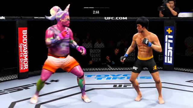 Smiley Turd vs. Bruce Lee (EA sports UFC 4) смотреть онлайн