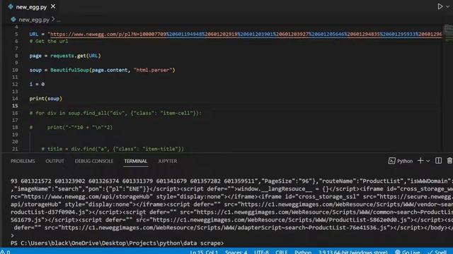 Data Scrape ANY newegg page смотреть онлайн
