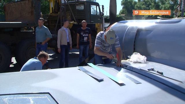 Новый макет самолета Ла-7 рядом с диорамой смотреть онлайн