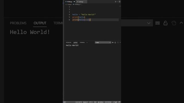 How to reverse a python string - Python Tip #python #coding #programming смотреть онлайн