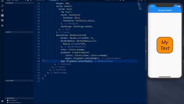 Flutter: Gradient Alignment for Container смотреть онлайн