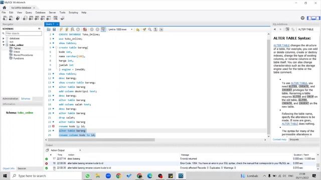 Praktik DDL MySQL Workbench (Tugas 6 Matkul Basis Data) смотреть онлайн