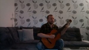 игра на гитаре. "Костёр давно погас." "The fire has gone out a long time."