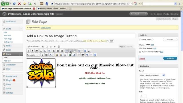 Wordpress Video Tutorial - How to Add a Link to an Image смотреть онлайн