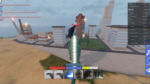 Crazy Green Godzilla in on RAMPAGE MODE! смотреть онлайн