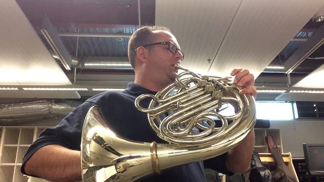 Rochut Trombone Etude 1 on French Horn смотреть онлайн