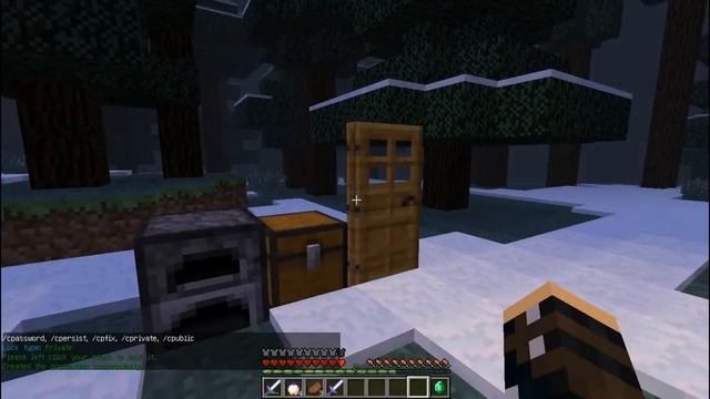 как заприватить сундук и двери на сервере Майнкрафт 1.5.2 смотреть онлайн