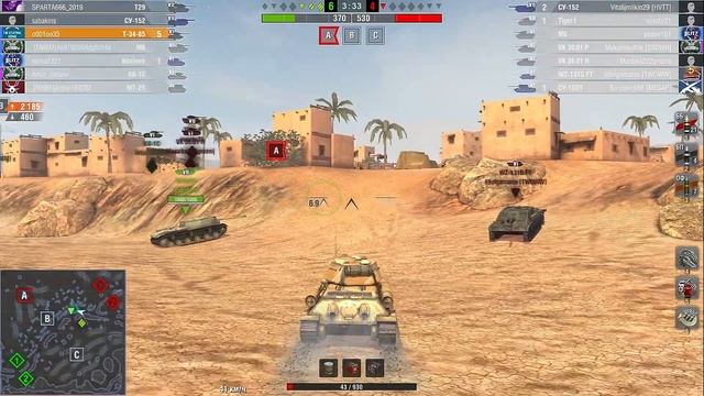 WoT Blitz - МАСТЕР - Т-34-85 (World of Tanks Blitz) смотреть онлайн