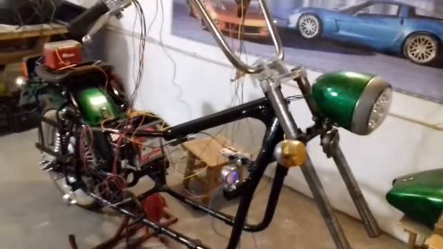 Паутина электро проводки байка. смотреть онлайн