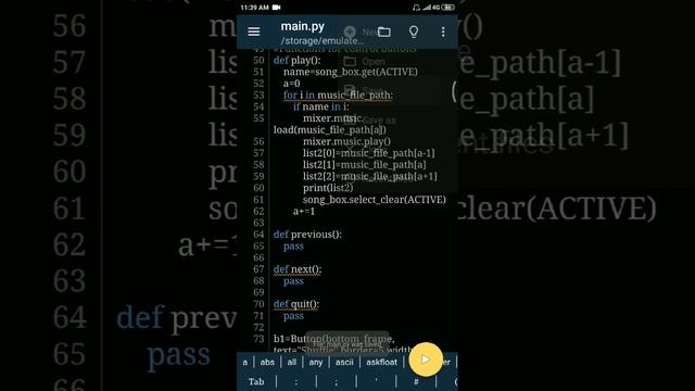 Making play, next , previous buttons functions| Vid 5| Music player in android tkinter|@binarycup смотреть онлайн