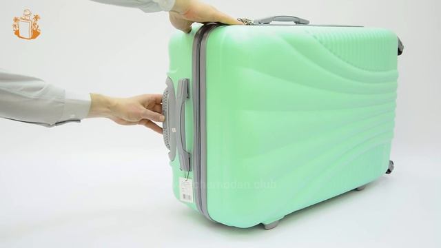 Чемодан Дансино бирюзовый большой 75 х 50 х 30 см. смотреть онлайн