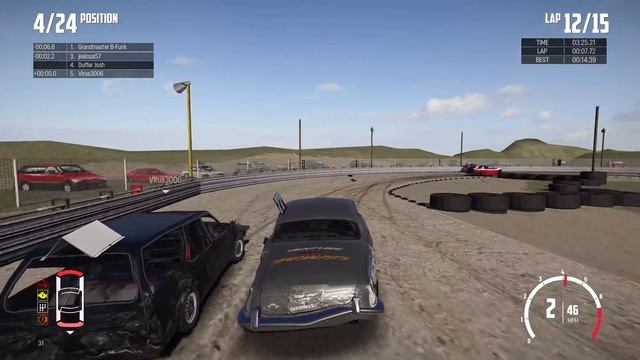 Online Bangers Wreckfest 61' MK10 Jaguar Standlake Arena смотреть онлайн