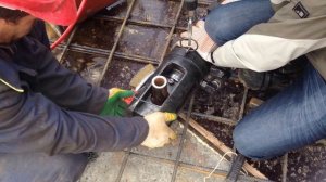 Монтаж арматуры при помощи обжимных муфт