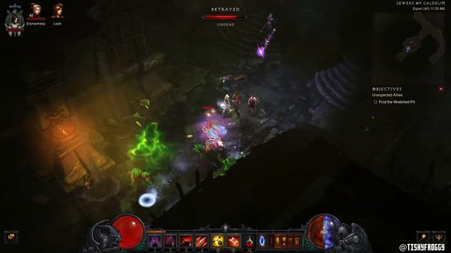 Diablo 3 Gameplay | Reuniting Leah with her mother The Witch Adria | Demon Hunter on Expert Mode смотреть онлайн